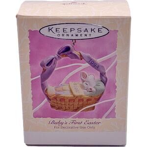 1994 Hallmark Keepsake Easter Ornament Baby's First Easter Dated 1994 in Box